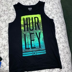 Boys black Hurley tank
